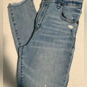 A&f super skinny ankle high rise